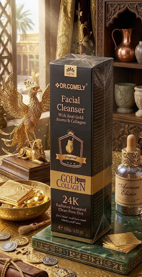 LIMPIADOR FACIAL DR. COMELY CON ÁTOMOS DE ORO REAL Y COLÁGENO