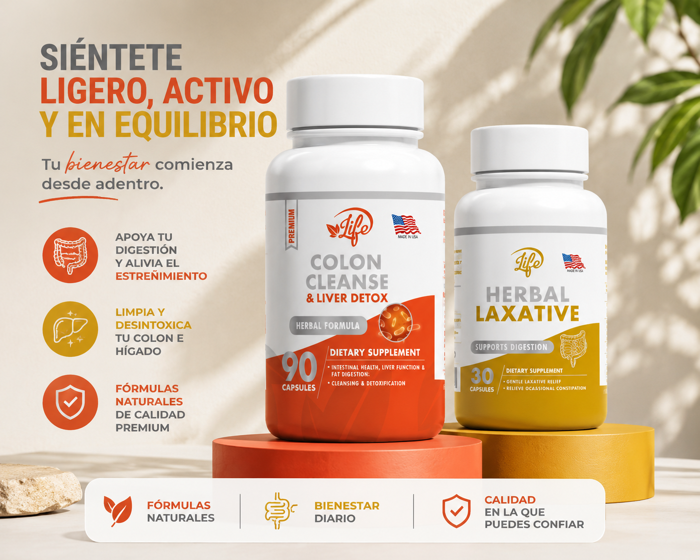 DETOX DIGESTIVE COLON CLEANSE + HERBAL LAXATIVE