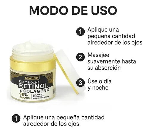 CREMA FACIAL ANTIARRUGAS CON RETINOL Y COLÁGENO DÍA Y NOCHE MIXTA DÍA/NOCHE