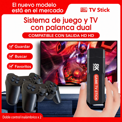 CONSOLA GAME Y TV STICK 5G HDMI 8K