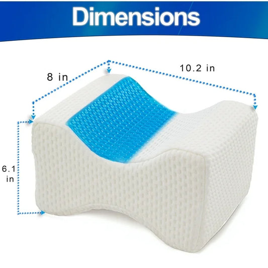 ALMOHADA ORTOPÉDICA REFRESCANTE PARA RODILLAS CON ESPUMA VISCOELÁSTICA CON INFUSIÓN DE CARBÓN Y GEL REFRESCANTE