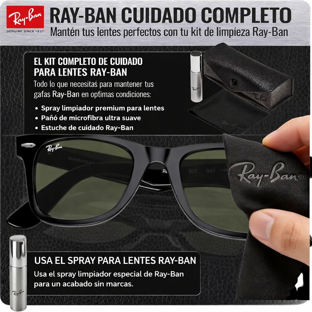 RAYBAN WAYFARER NEGRO+ESTUCHE TIPO ORIGINAL
