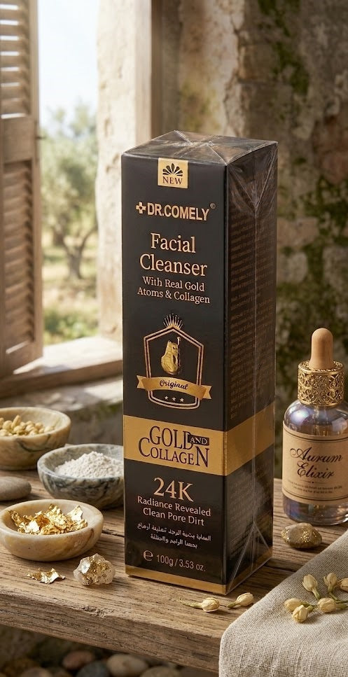 LIMPIADOR FACIAL DR. COMELY CON ÁTOMOS DE ORO REAL Y COLÁGENO