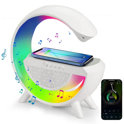 LAMPARA ATMOSFERICA TIPO G LED CON CARGADOR Y BOCINA