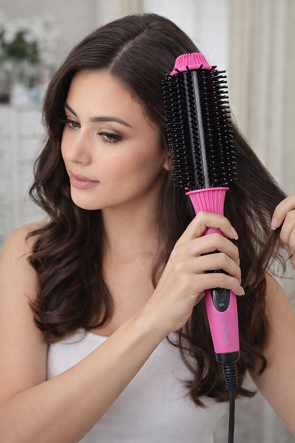 Cepillo Alisador Eléctrico Profesional