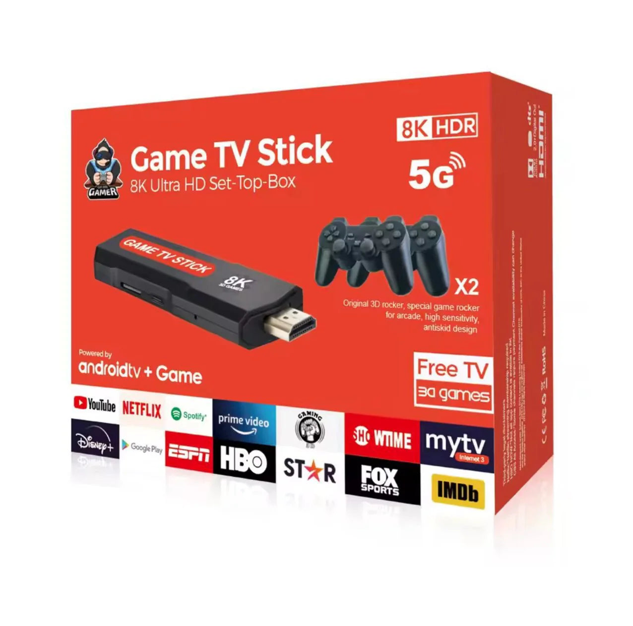 CONSOLA GAME Y TV STICK 5G HDMI 8K