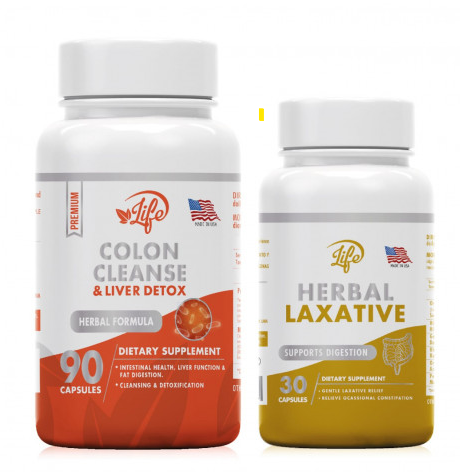 DETOX DIGESTIVE COLON CLEANSE + HERBAL LAXATIVE