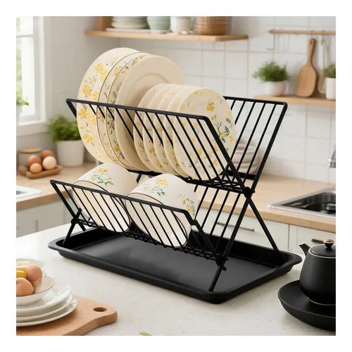 ESCURRIDOR DE PLATO PLEGABLE DE METAL