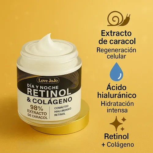 CREMA FACIAL ANTIARRUGAS CON RETINOL Y COLÁGENO DÍA Y NOCHE MIXTA DÍA/NOCHE