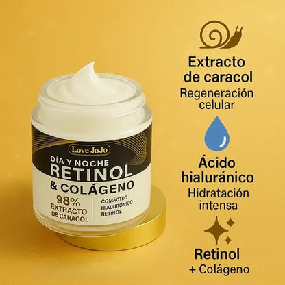 CREMA FACIAL ANTIARRUGAS CON RETINOL Y COLÁGENO DÍA Y NOCHE MIXTA DÍA/NOCHE