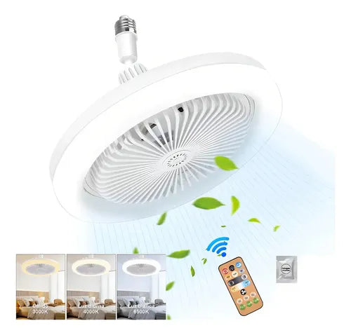 ABANICO CON LED Y AROMATIZANTE MULTIFUNCIONAL