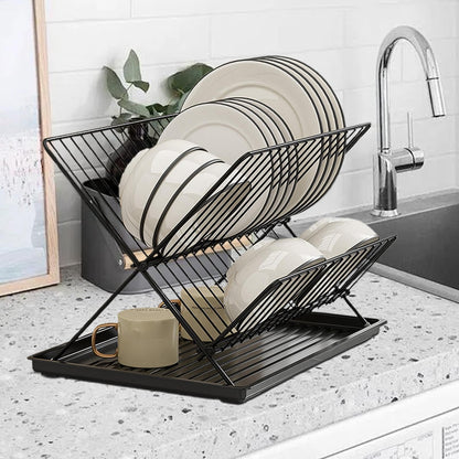 ESCURRIDOR DE PLATO PLEGABLE DE METAL