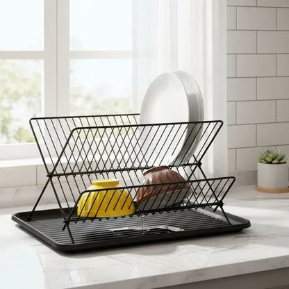 ESCURRIDOR DE PLATO PLEGABLE DE METAL