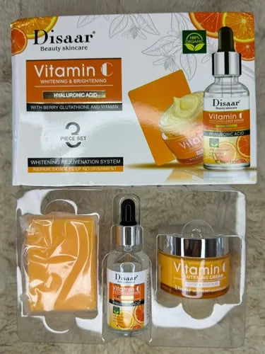KIT DE CUIDADO DE LA PIEL CON ACIDO HIALURONICO Y VITAMINA C