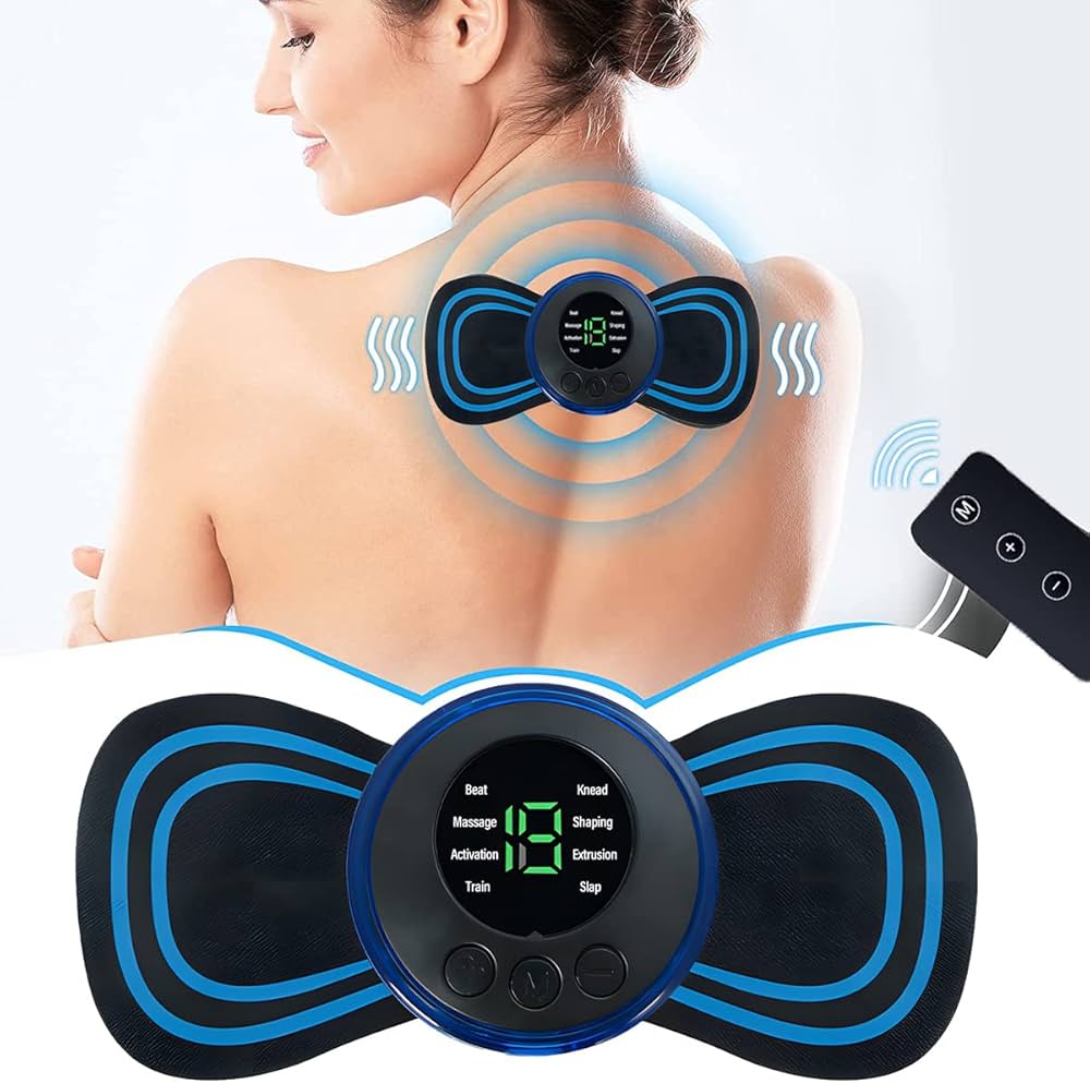 MASAJEADOR DE CUELLO EMS PARCHE ADHESIVO PARA MASAJE CERVICAL