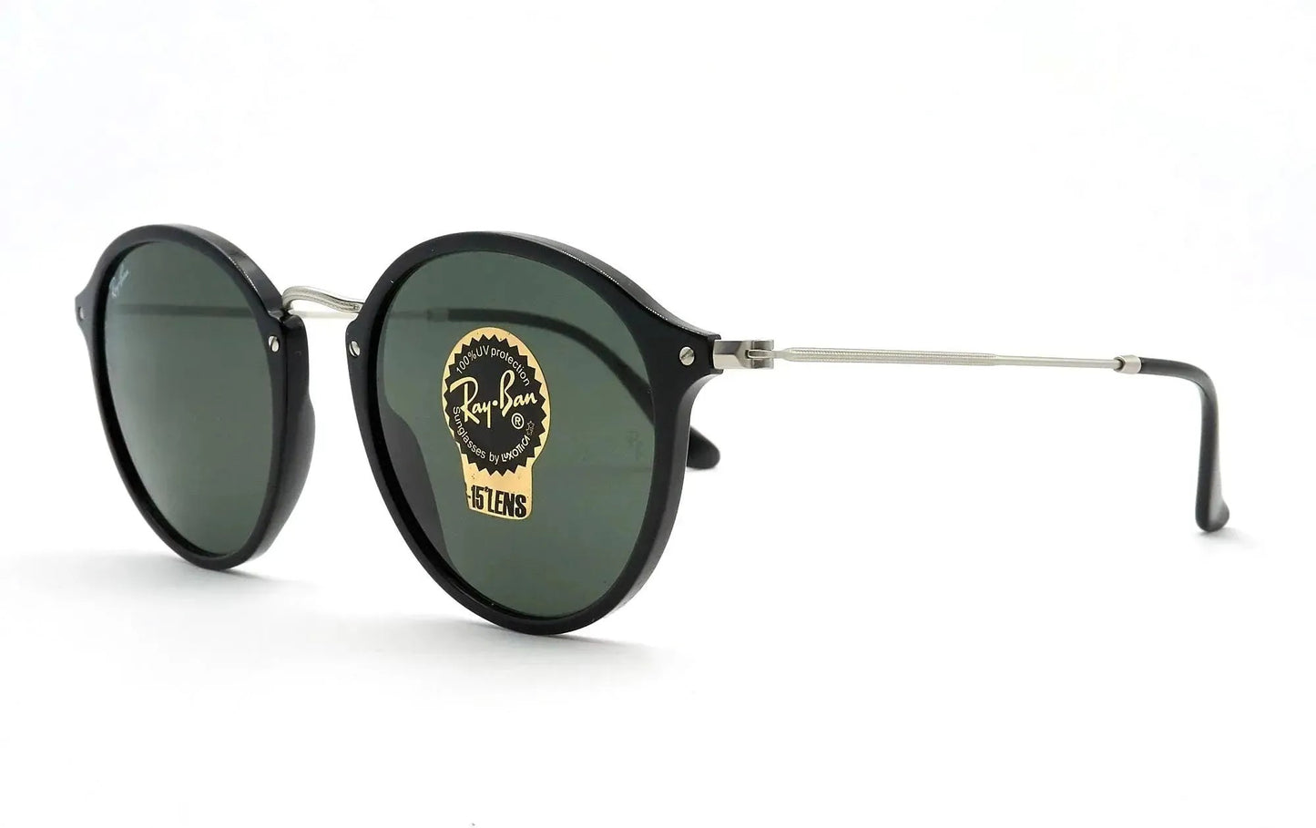 RAYBAN ROUND FLECK NEGRO+ESTUCHE TIPO ORIGINAL