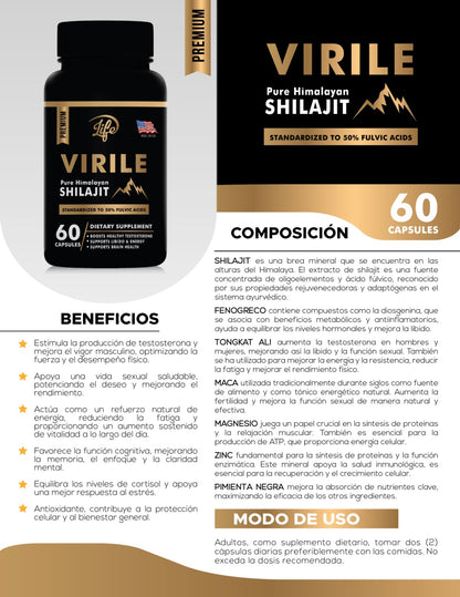 VIRILE PURE HIMALAYAN SHILAJIT