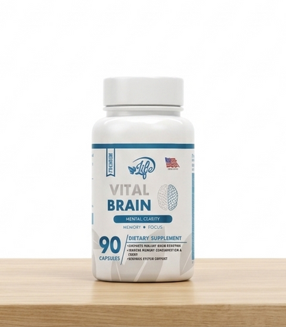 VITAL BRAIN ( VITAMINA PARA EL CEREBRO, ENFOQUE, CONCENTRACIÓN Y MEMORIA)