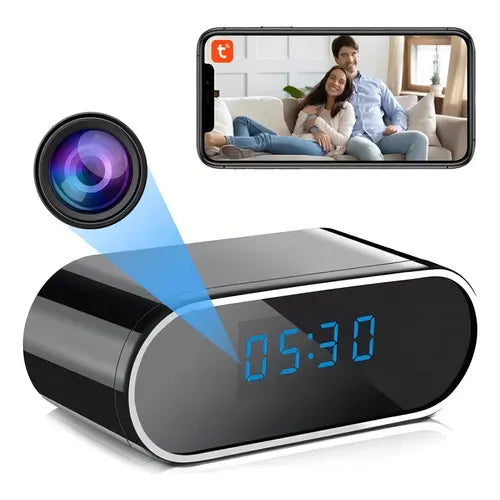 MINI CÁMARA ESPÍA RELOJ SEGURIDAD OCULTA WIFI 1080P DETECTOR