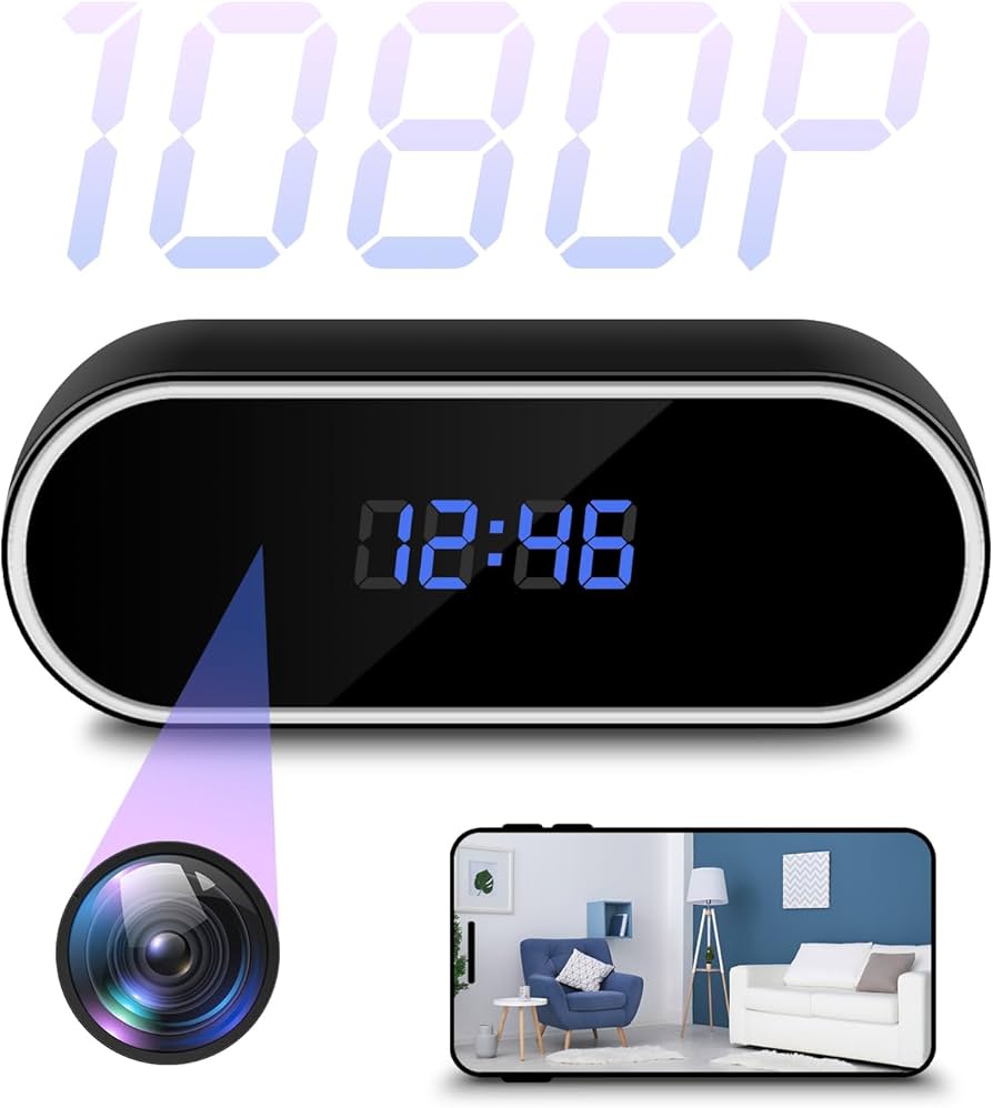 MINI CÁMARA ESPÍA RELOJ SEGURIDAD OCULTA WIFI 1080P DETECTOR