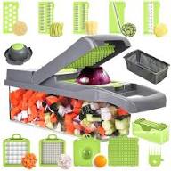 PICADORA DE VERDURAS 15 EN 1 CON 8 CUCHILLAS REEMPLAZABLES