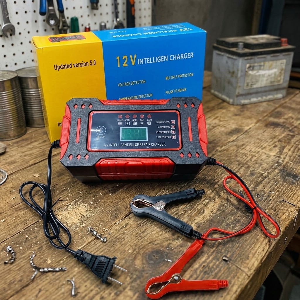 JUMPER/CARGADOR DE BATERIA INTELIGENTE 12 V